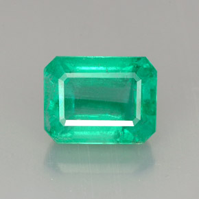 Smeraldo naturale verde da 1,68 ct, taglio smeraldo, I1