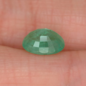 Smeraldo naturale verde da 1,17 ct, taglio ovale, SI-I1