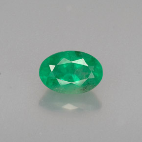 Smeraldo Verde naturale da 0.50 ct, Taglio ovale, SI-I1