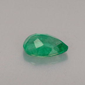 Smeraldo naturale verde da 0,48 ct, taglio a pera, SI-I1