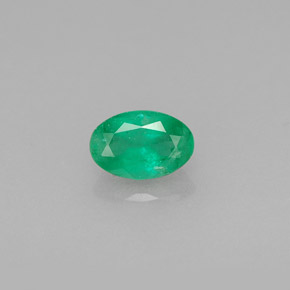 Smeraldo naturale verde da 0,46 ct, taglio ovale, SI-I1