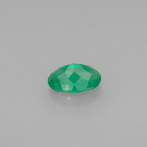 Smeraldo naturale verde da 0,46 ct, taglio ovale, SI-I1