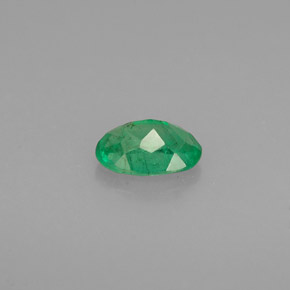 Smeraldo naturale verde da 0,48 ct, taglio ovale, I1