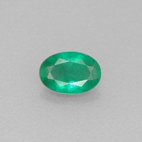 Smeraldo naturale verde da 0,52 ct, taglio ovale, I1