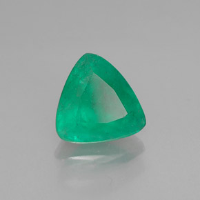 Smeraldo naturale verde da 1,16 ct, trillion, I1