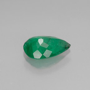 Smeraldo naturale verde da 0,96 ct, taglio a pera, I1
