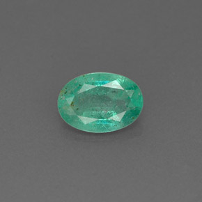 Smeraldo naturale verde da 0,63 ct, taglio ovale, I1