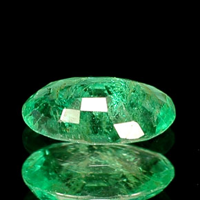 Smeraldo naturale verde da 0,32 ct, taglio ovale, I1