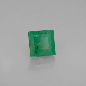 Smeraldo naturale verde da 0,71 ct, quadrato, I1