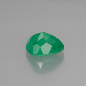 Smeraldo naturale verde da 1,00 ct, taglio a pera, SI-I1