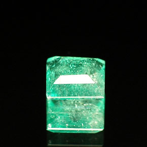 Smeraldo naturale verde da 0,49 ct, quadrato, SI-I1