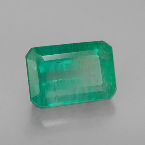 Smeraldo naturale verde da 1,93 ct, taglio smeraldo, I1
