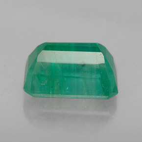 Smeraldo naturale verde da 1,93 ct, taglio smeraldo, I1