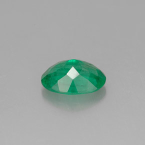 Smeraldo Verde naturale da 0.83 ct, Taglio ovale, SI-I1