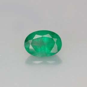 Smeraldo naturale verde da 0,72 ct, taglio ovale, SI-I1