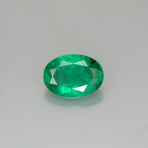 Smeraldo Verde naturale da 0.71 ct, Taglio ovale, SI-I1