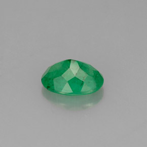 Smeraldo naturale verde da 0,76 ct, taglio ovale, SI-I1