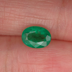 Smeraldo naturale verde da 0,70 ct, taglio ovale, SI-I1