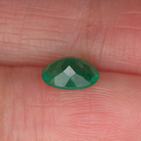 Smeraldo naturale verde da 0,70 ct, taglio ovale, SI-I1