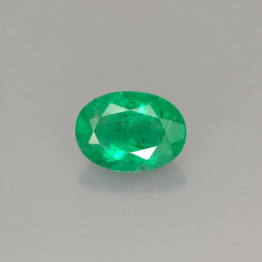 Smeraldo naturale verde da 0,76 ct, taglio ovale, SI-I1