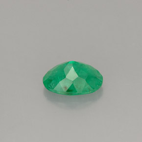 Smeraldo naturale verde da 0,76 ct, taglio ovale, SI-I1