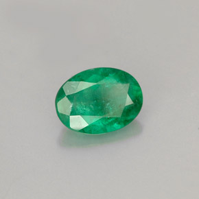 Smeraldo naturale verde da 0,83 ct, taglio ovale, I1
