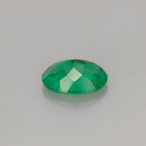 Smeraldo naturale verde da 0,83 ct, taglio ovale, I1