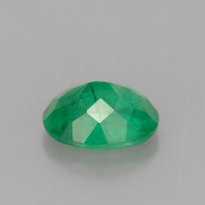 Smeraldo naturale verde da 0,95 ct, taglio ovale, I1