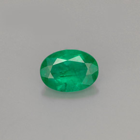 Smeraldo naturale verde da 0,67 ct, taglio ovale, I1