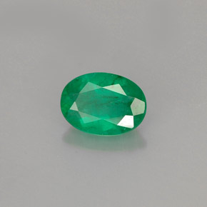 Smeraldo naturale verde da 0,67 ct, taglio ovale, I1