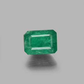 Smeraldo naturale verde da 0,71 ct, taglio smeraldo, I1