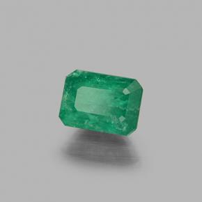 Smeraldo naturale verde da 0,71 ct, taglio smeraldo, I1