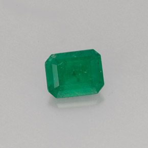 Smeraldo naturale verde da 0,51 ct, taglio smeraldo, I1