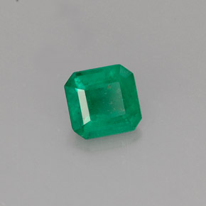 Smeraldo naturale verde da 0,50 ct, taglio smeraldo, I1