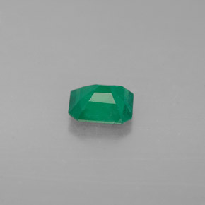 Smeraldo naturale verde da 0,47 ct, taglio smeraldo, I1