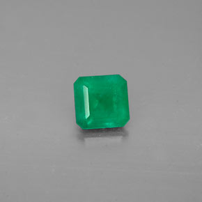 Smeraldo naturale verde da 0,47 ct, taglio smeraldo, I1