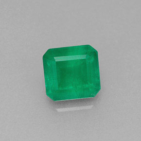 Smeraldo naturale verde da 0,46 ct, taglio smeraldo, I1