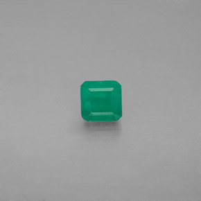Smeraldo naturale verde da 0,48 ct, taglio smeraldo, I1