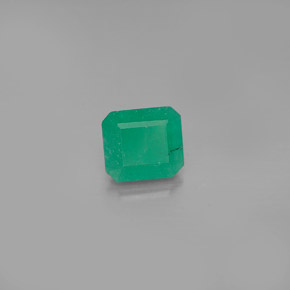Smeraldo naturale verde da 0,95 ct, taglio smeraldo, I1