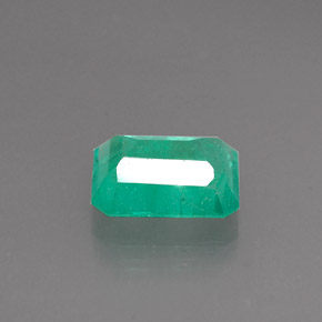 Smeraldo Verde naturale da 1.11 ct, Taglio smeraldo, I1