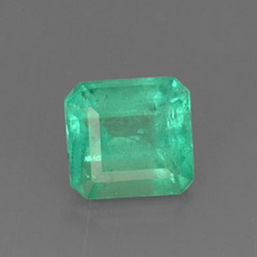 Smeraldo naturale verde da 1,31 ct, taglio smeraldo, SI-I1
