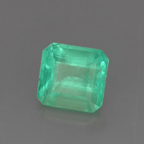 Smeraldo naturale verde da 1,31 ct, taglio smeraldo, SI-I1