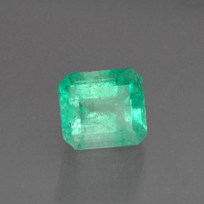 Smeraldo naturale verde da 0,98 ct, taglio smeraldo, I1