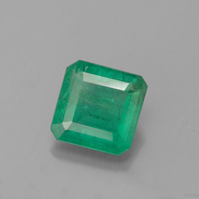 Smeraldo naturale verde da 0,97 ct, taglio smeraldo, SI-I1