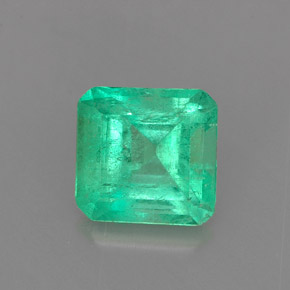 Smeraldo naturale verde da 1,26 ct, taglio smeraldo, SI-I1
