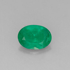 Smeraldo naturale verde da 0,63 ct, taglio ovale, I1