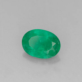 Smeraldo naturale verde da 0,63 ct, taglio ovale, I1