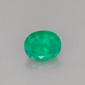 Smeraldo naturale verde da 0,63 ct, taglio ovale, SI-I1