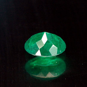 Smeraldo naturale verde da 0,35 ct, taglio ovale, SI-I1