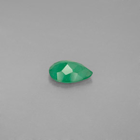 Smeraldo Verde naturale da 0.53 ct, Forma a pera, SI-I1